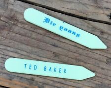 Ted Baker DIE YOUNG Replacement Branded Collar Bone Stiffeners/Stays/Tabs 6cm
