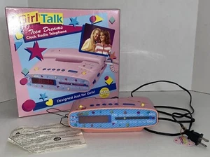 Girl Talk Teen Dreams Clock Radio Telephone 1992 CLOCK RADIO WORKS No Receiver - Picture 1 of 22