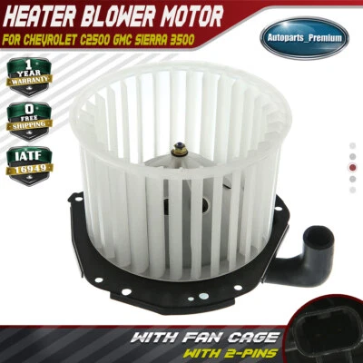New Front HVAC Blower Heater Motor for Chevrolet C2500 C3500HD GMC K2500 K3500 - Image 1 of 4