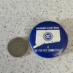 Los palos de intercambio hacen un botón Pinback Connecticut mejor aún #45150 - Imagen 1 de 2