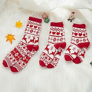 Christmas Kid Adult Unisex Sock Xmas Winter Socks Family Matching Casual Sock