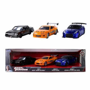Rápido y Furioso, 3 Pk 1:32 coches fundidos a presión (elija el conjunto de colores) - Imagen 1 de 16