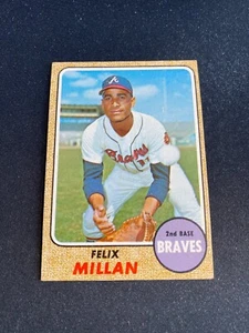 1968 TOPPS BASEBALL #241 FELIX MILLAN!! $1 SHIPPING!! - Picture 1 of 2