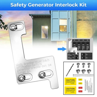 VROOMAUTOLY Generator Interlock Kit For Siemens Murray ITE 150 & 200 Amp Main Breaker Panels