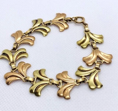 蒂芙尼 14K 玫瑰金叶花瓣艺术装饰 Wordley。 Allsopp & Bliss — 第 1/4 张图片