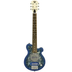 Pignose PGG-200PL BLPL Mini Electric Guitar Blue Paisley Built-in Amplifier - Picture 1 of 3