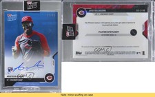 2020 Topps Now Road to Opening Day Blue /49 Aristides Aquino Rookie Auto RC