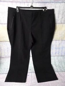 Lane Bryant On The Go Straight Mid-rise Black Pants Size 24 Petite - New NWT - Picture 1 of 17
