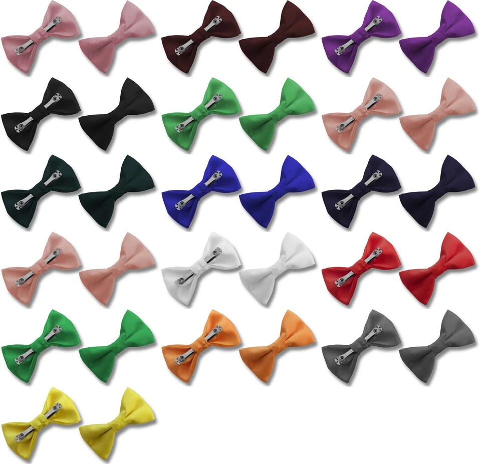 Men's Satin Clip-On Bow Ties - Image 1 of 1