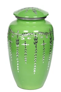 Engraved Cremation Urn for Human Ashes Adult Funeral Urn Handcrafted Black URNS - Picture 1 of 5