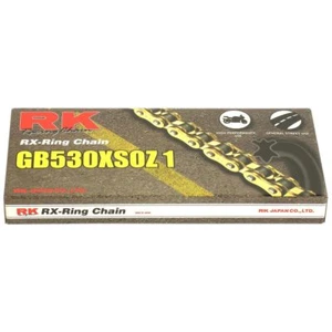 MOTO CATENA ORO RX Anello RK gb530xsoz1 con 122 Rotoli e chiusura a ribattino, O - Picture 1 of 1