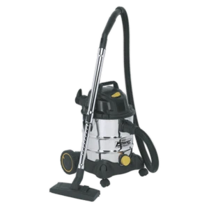 Sealey 110V 1250W Vacuum Cleaner Wet & Dry 20L Stainless Bin PC200SD110V - Picture 1 of 7