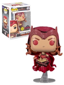 Funko POP! Marvel Wandavision #823 Scarlet Witch With Darkhold Book (Glows) - Picture 1 of 6