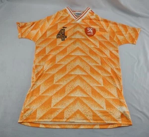 Orange soccer Jersey knvb Dutch Netherlands Holland 80s 90s vtg DOSS usa XL - Picture 1 of 12