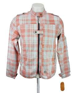 Merrell Jacket Large Coat Women's Plaid High Quality Light Orange Full ZIp New _ - Picture 1 of 13