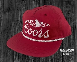 New Coors Mountain Beer Vintage Relaxed Fit Men's Snapback Cap Hat - Picture 1 of 4