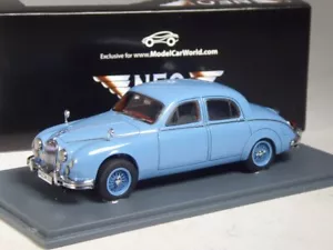 (KI-07-34) Neo Scale Models 44333 Jaguar 3.4 hellblau in 1:43 in OVP - Bild 1 von 2