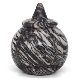2" Halloween Gift Pumpkin Natural Chinese Picasso Jasper Crystal Reiki Healing - Picture 1 of 8