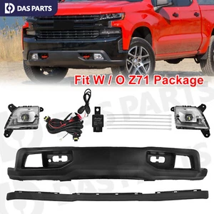 For 2019-2021 Silverado 1500 Bumper Cover Lower Valance W/O Z71 W/LED Fog Lights - Picture 1 of 7
