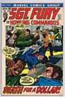 Sgt Fury #102 ORIGINAL Vintage 1972 Marvel Comics Death for a Dollar