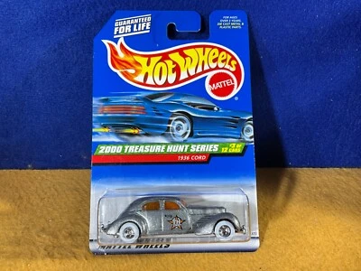 H10-70 Hot Wheels Treasure Hunt - 1936 cable - plata - 2000 - #051 - nuevo en caja Foto 1 de 4