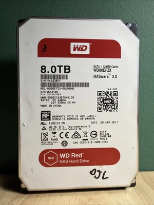 WD 8TB HDD (WD80EFZX) 5400RPM SATA 3.5" Desktop/NAS Drive | Tested & Healthy - Image 1 of 4