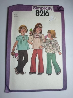 1970's Simplicity Toddlers' Coveralls,Shirt w/Transfer   Pattern 7816  Size 1-2 - Image 1 of 4