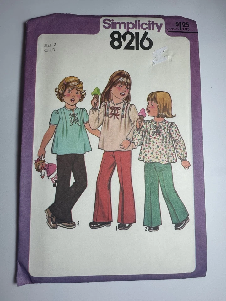 1970's Simplicity Toddlers' Coveralls,Shirt w/Transfer   Pattern 7816  Size 1-2 - Image 1 of 4