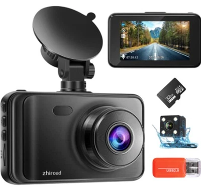 ZHIROAD DASH CAM Full HD 1080P Car Dash Cam Driving Recorder 2.4 Inch LCD