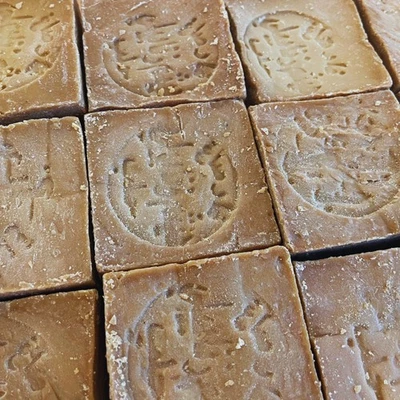4x Original Aleppo-Seife ca. 800g 80% Olivenöl 20% Lorbeeröl Prasimos Neu soap - Bild 1 von 4