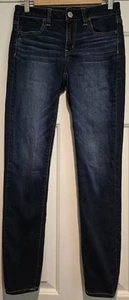 Women's American Eagle High-rise Jegging Size 4 Blue Super Stretch - Picture 1 of 9