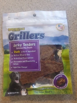 Savory Prime Grillers Dog Treats Jerky Tenders Turkey Soft Chewy Natural 4oz - Image 1 of 4