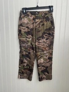Under Armour Loose Storm Camouflage Cargo Hunting Pants Boys Size 8 - Picture 1 of 6