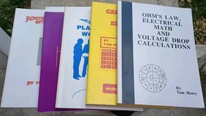 Vintage Tom Henry Electrical Study School Books Set Of 5 Pre-owned READ DESCRIP - Imagen 1 de 24