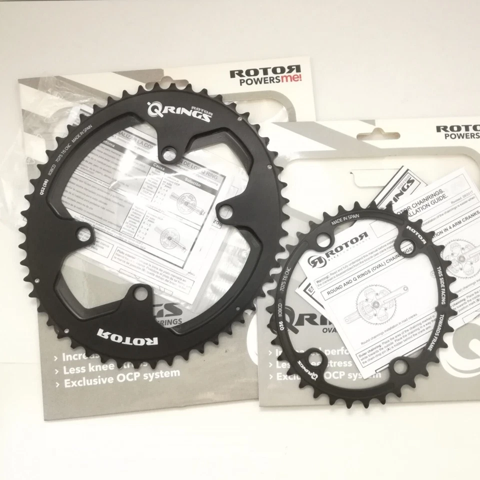 ANILLOS ROTOR Q Ovalados 52/36T Platos SHIMANO 4 BRAZOS R9100 R8000 6800 9000 Foto 1 de 4