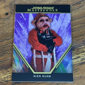 Nien Nunb 2024 Topps Star Wars Masterwork Purple /50 Parallel Card #12 QTY - Bild 1 von 2