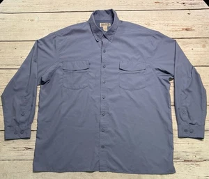 Duluth Trading Button Up Shirt NFZ No fly zone Long Sleeve Men’s Sz 2XL Tall - Picture 1 of 16