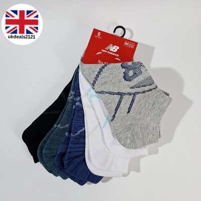 Calcetines New Balance Para Mujer Talla 4-10 Multicolor 6 Pares No Show Caminar NUEVO  Foto 1 de 4
