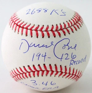 David Cone Autographed Rawlings OML Baseball w/ 3 Stats - JSA W Auth *Blue - Picture 1 of 4