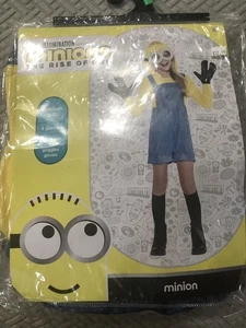 Minions Rise Of Gru Child Minion Costume Medium 8-10 Romper, Gloves And Goggles - Picture 1 of 3