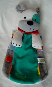 Taggies Infant Dog Patch Eye Security Blanket Toy NEW - Picture 1 of 6