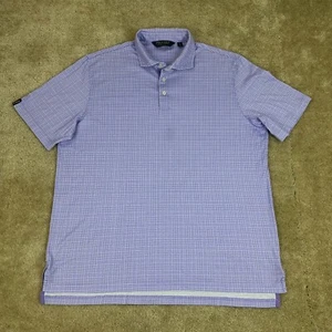 Polo Golf Ralph Lauren Performance Mens Shirt XL Sold Stretch PERU pony plaid - Picture 1 of 17