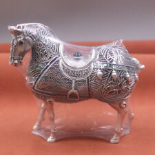 Pure Silver 999 Ornaments Unique Crafts Horse Chinese Culture Collection /180g