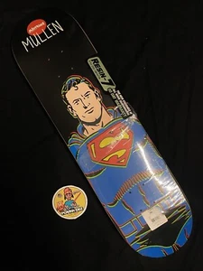 RARE Rodney Mullen Superman Almost DC Comics Skateboard Deck Matte Black Marvel - Bild 1 von 11