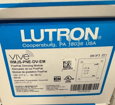 Lutron Vive PowPak Phase Select Dimming Module RMJS-PNE-DV-EM