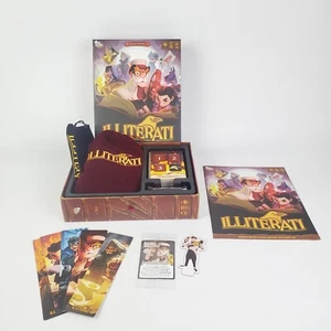 Illiterati Deluxe Edition Board Game Wooden Tiles Plus Card Sleeves EXCELLENT - Picture 1 of 10