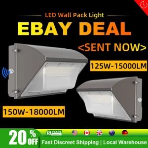 125W 150W LED Wall Pack Security Light IP65 Waterproof for Stadium, Garage, Yard - Picture 1 of 19