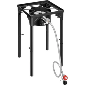 Single Propane Outdoor Burner 100,000 BTU Camping Gas Stove with Adjustable Legs - Picture 1 of 7