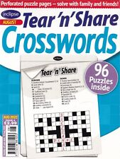 CROSSWORD BOOK, TEAR & SHARE AUGUST 2022 - 96 PUZZLES TO SOLVE