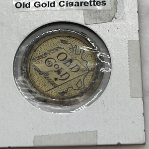 Antiguo cigarrillo de oro antiguo Etiqueta de hojalata - Imagen 1 de 3